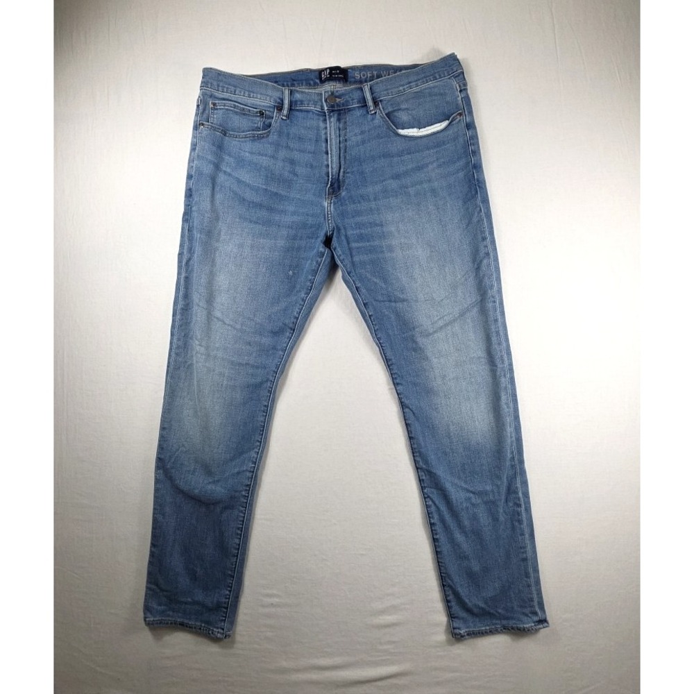 Gap Men's Slim Taper‎ Soft Wear Denim Blue Jeans Size 38X 32